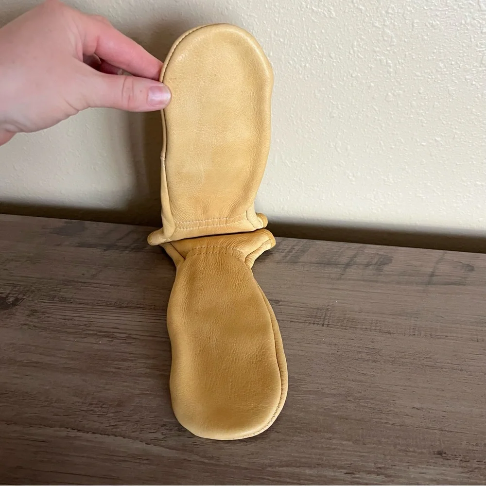 Deerskin Leather Mittens Toddler Youth Size Suede Century Leather Products Uber